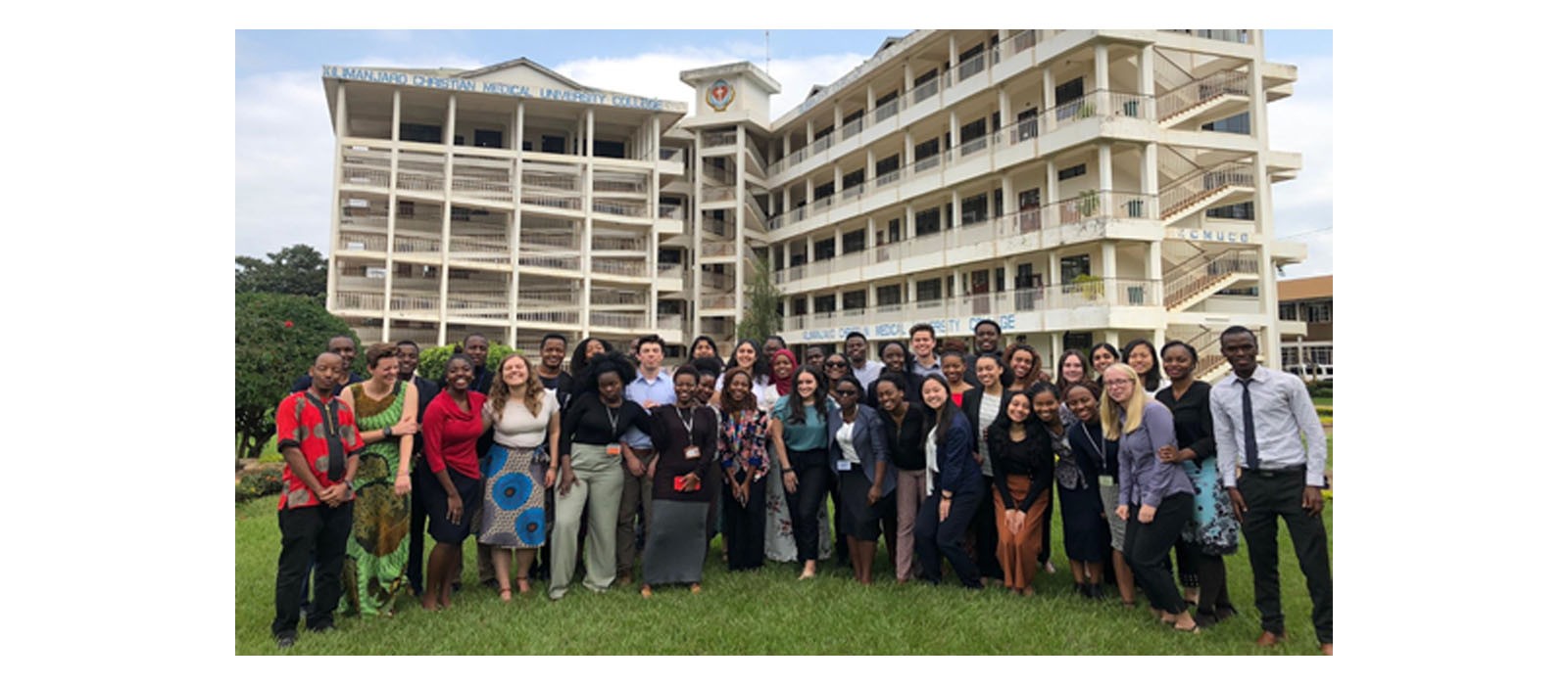 Global Health students participating in the KCMU-Co collaboration in 2019, the last time the program was in-person.