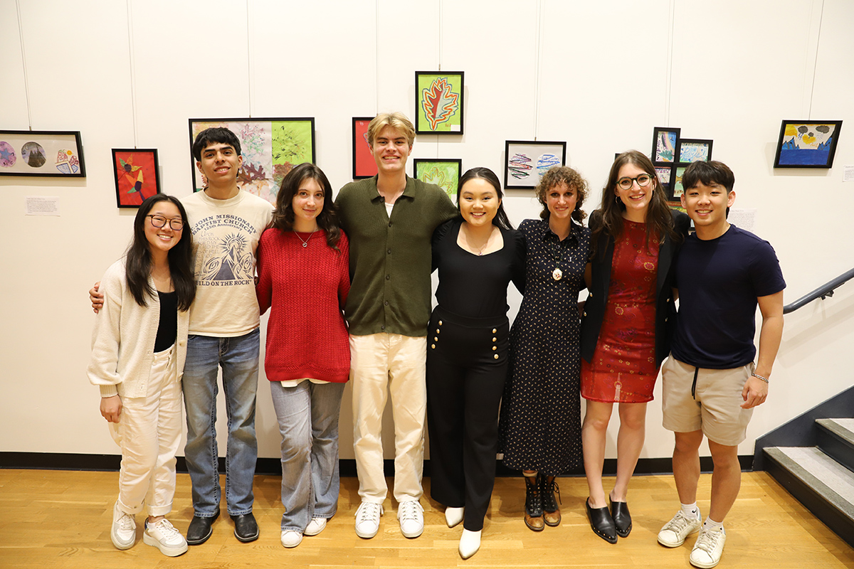 Members of Art Beyond Cornell at the Spring Gallery event.